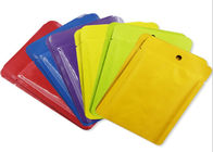 स्किनकेयर मास्क के लिए रंगीन हीट सील पाउच थ्री साइड सील पैकेजिंग बैग