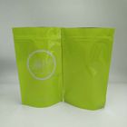 चाय के लिए प्लास्टिक जिपर बैग चमकीले रंग अनुकूलित मोटाई खड़े हो जाओ