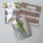 थ्री साइड सील कॉस्मेटिक पैकेजिंग बैग लैस्टर फिल्म मैटेरियल ग्लॉसी वार्निश सरफेस