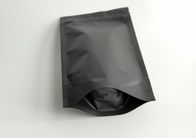 मैट ब्लैक स्टैंड अप पाउच बैग 250 ग्राम 500 ग्राम 140 माइक्रोन मोटाई स्वनिर्धारित प्रिंट लोगो