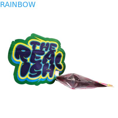 3.5g 7g 14g ज़िपलॉक मायलर बैग कुकीज़ के लिए खाद्य बाल-प्रूफ एल्यूमीनियम पन्नी