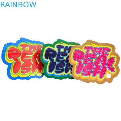 3.5g 7g 14g ज़िपलॉक मायलर बैग कुकीज़ के लिए खाद्य बाल-प्रूफ एल्यूमीनियम पन्नी