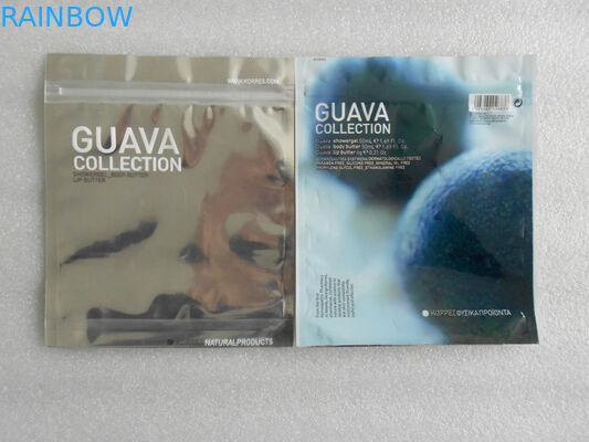 पीईटी / AL / PE तेल - फ्लैट के साथ प्रतिरोध कॉस्मेटिक पैकेजिंग बैग, कॉस्मो स्टैंड अप