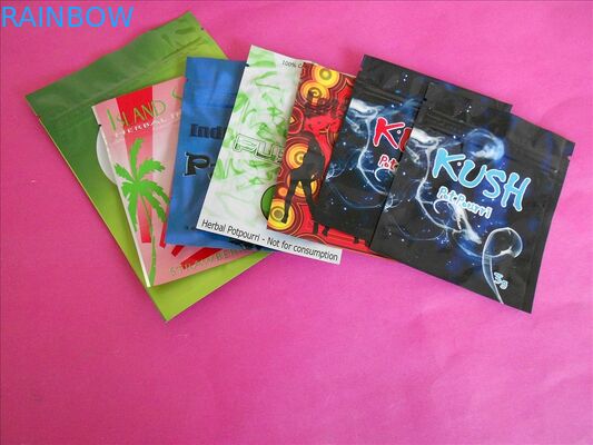 पानी - सबूत, तेल - प्रतिरोध पीईटी / VMPET / पीई हर्बल धूप पैकेजिंग बैग