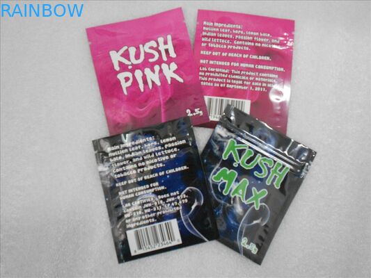 पानी - सबूत 100 माइक्रोन पीईटी / VMPET / पीई हर्बल धूप पैकेजिंग