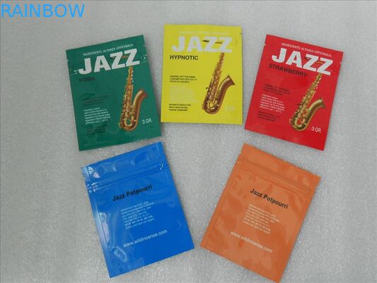 पीईटी / वीएमपीईटी / पीई हर्बल धूप पैकेजिंग बैग सीएमआरके या पैनटोन प्रिंटिंग के साथ