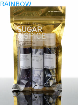 रीसायकल फ़ॉइल बैग पैकेजिंग, क्लियर फ्रंट और बैक फ़ॉइल जिपर मायलर फ़ूड बैग्स