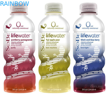 फलों के रस के लिए पीवीसी सिकोड़ आस्तीन लेबल CMRK / पैनटोन मुद्रण