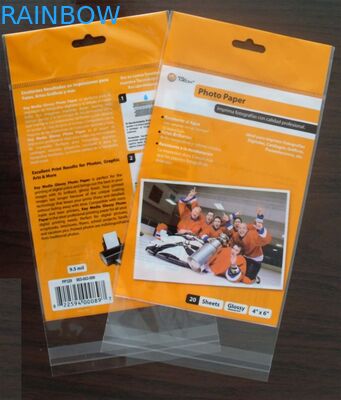 कस्टम Bopp फिल्म और 10 रंग मुद्रण के साथ सीपीपी फिल्म OPP हैडर बैग