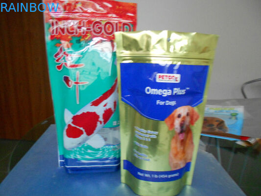 Gravure जाल मुद्रित पालतू भोजन के लिए बैग खड़े हो जाओ 130mic