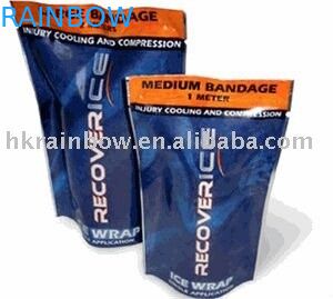 साइड सील चावल के लिए जिपर के साथ स्नैक प्लास्टिक बैग पैकेजिंग को खड़ा करें