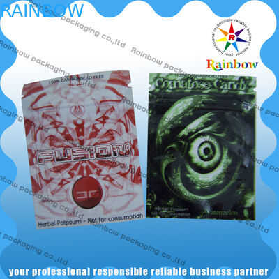 तीन तरफ सील के साथ एल्यूमीनियम पन्नी प्लास्टिक पाउच पैकेजिंग