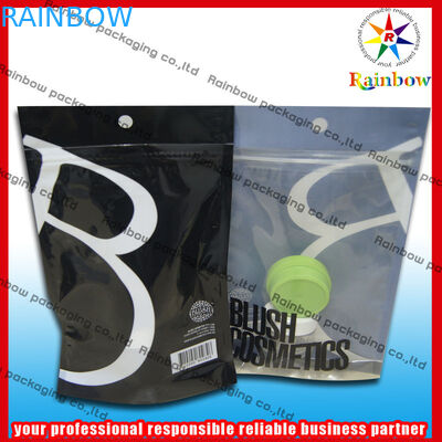 लोशन के लिए बॉटम गसेट के साथ जिपलॉक प्लास्टिक कॉमिक पैकेजिंग बैग