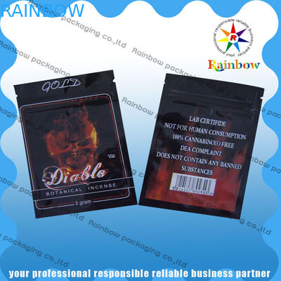 Down2earth / गीक अप / डियाब्लो गोल्ड हर्बल धूप ज़िप प्लास्टिक बैग नमी सबूत