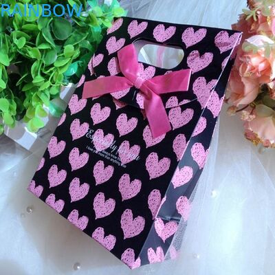 क्रिसमस के लिए हैंडल के साथ निजीकृत अनुकूलित पेपर बैग