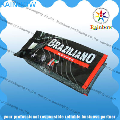 पीईटी / एएल / पीई सामग्री रंगीन स्टैंड अप चाय पाउच पैकेजिंग साइड गसट के साथ