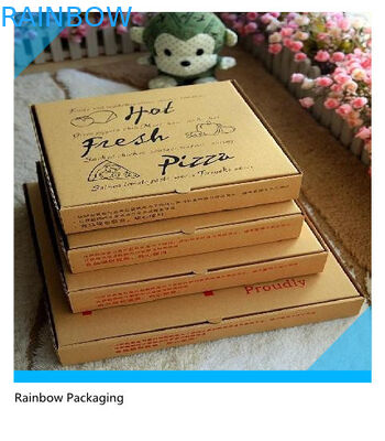 छपाई की सतह के साथ दूर पिज्जा पेपर बॉक्स पैकेजिंग फोल्डेबल लें