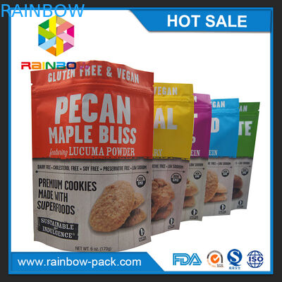 कस्टम पन्नी नमी पारगम्य खड़े हो जाओ मैट समाप्त कुकीज़ बैग