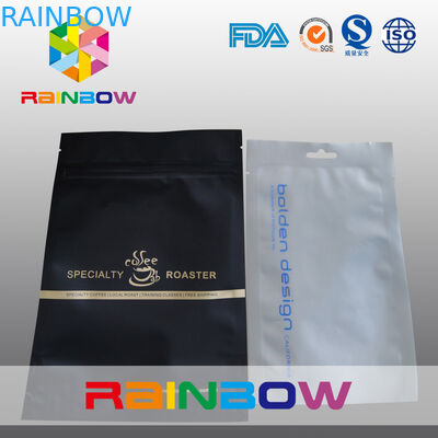 फ्लैट तीन पक्षों ने छेद वाले छेद के साथ माइलर फ़ॉइल ज़िप को सील कर दिया