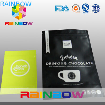 फ्लैट तीन पक्षों ने छेद वाले छेद के साथ माइलर फ़ॉइल ज़िप को सील कर दिया