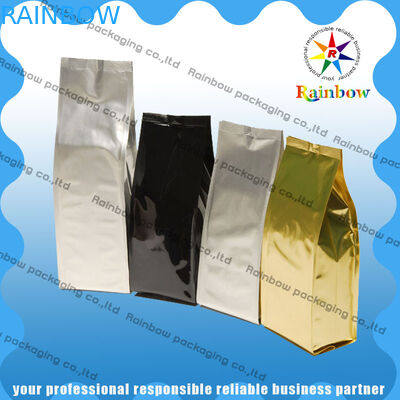 कस्टम कॉफी स्टैंड अप बैग रंगीन प्रिंट लाइटवेट जिपलॉक के साथ