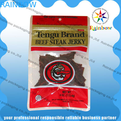 फूड ग्रेड फ़ॉइल बैग पैकेजिंग हीट-सील्ड क्लियर विंडो फुल प्रिंटिंग