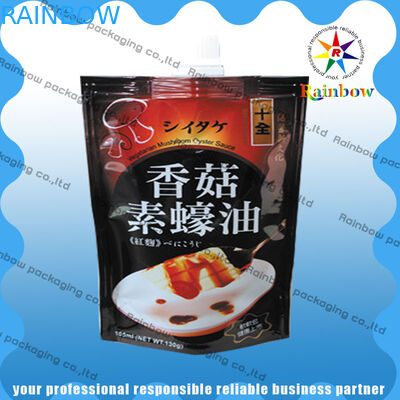 नाश्ते / मसालों के लिए तीन-सील रंगीन मुद्रण स्नैक बैग पैकेजिंग खाद्य ग्रेड प्लास्टिक