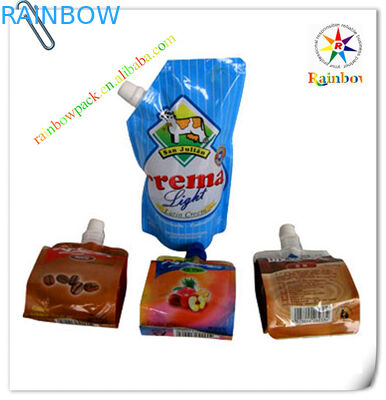 एल्यूमीनियम पन्नी स्टैंड अप बैग पीईटी / एनवाई / पीई खाद्य ग्रेड रंगीन मुद्रण के साथ