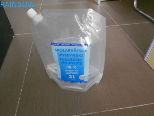 रंगीन प्रिंटिंग वॉटर प्रूफ लिग्यूइड के लिए कॉर्नर टोंटी के साथ पैकेजिंग बैग खड़े करें