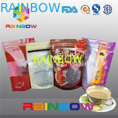 क्राफ्ट पेपर स्नैक बैग पैकेजिंग फॉर बीफ जेरकी विद जिपर, फूड ग्रेड पन्नी पाउच