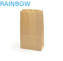 ब्राउन लोगो मुद्रित स्वनिर्धारित कागज बैग, दूर खड़े बैग ले लो
