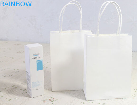 प्लेन कलर 0.18 मिमी मोटाई के साथ अनोखा प्रिंटिंग क्राफ्ट पेपर बैग