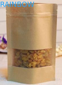 पुनर्नवीनीकरण स्वनिर्धारित कागज बैग, क्राफ्ट पेपर पैकेजिंग बैग खड़े हो जाओ