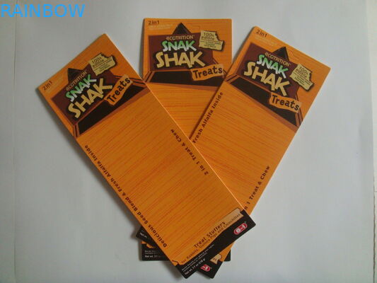 आकर्षक ब्लिस्टर कार्ड पैकेजिंग यूरो हैंग छेद के साथ 250 ग्राम क्राफ्ट पेपर