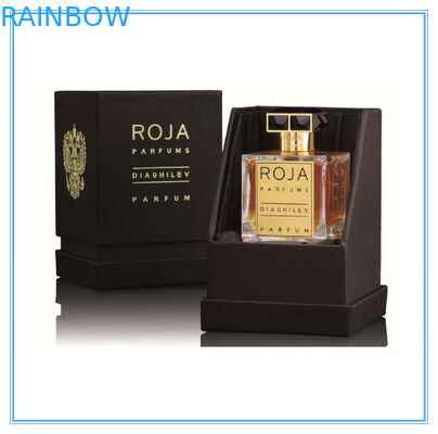 कला कागज बैंगनी इत्र पैकेजिंग बॉक्स नीचे के साथ Recyclable