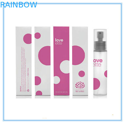 लाल सौंदर्य प्रसाधन कागज बॉक्स पैकेजिंग 350 ग्राम सफेद कागज प्रदर्शन के लिए