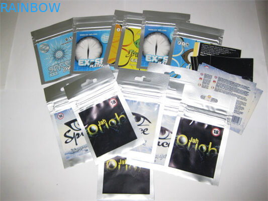 स्पाइस पोटपौरी के लिए अनुकूलित शीर्ष जिपलॉक हर्बल बैग बैग जिपर