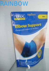 जिपलॉक / टियर नॉच के साथ स्पोर्ट प्रिंटेड स्टैंडिंग प्लास्टिक पाउच पैकेजिंग