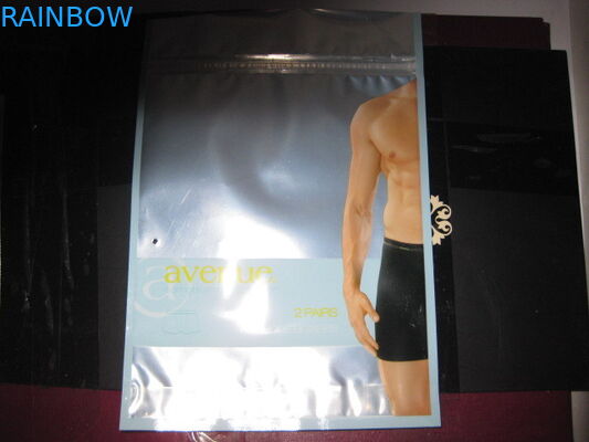 अंडरवीयर परिधान के लिए कस्टम मुद्रित नोनी एल्यूमीनियम पन्नी पैकेजिंग तीन साइड सील फ्लैट