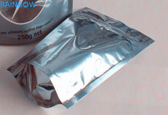 कॉफी / चाय Moistureproof पाउच थैला प्लास्टिक गोल्डन ओवल खिड़की के ऊपर खड़े हो जाओ