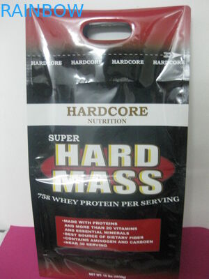 मुद्रित साइड गुस्सेट प्लास्टिक पाउच पैकेजिंग, पंच होल कॉफी बीन पैकेजिंग