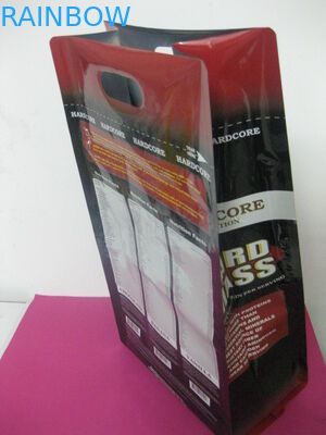 मुद्रित साइड गुस्सेट प्लास्टिक पाउच पैकेजिंग, पंच होल कॉफी बीन पैकेजिंग