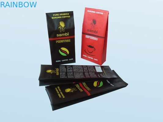 सिलवरी वैक्यूम सील टी बैग्स पैकेजिंग मैट फिनिशिंग स्टैंड विथ डीगैसिंग वाल्व