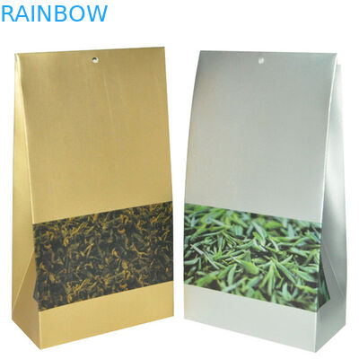 मुद्रित मैट फिनिश कॉफी बैग पैकेजिंग टिन-टाई सिलवरी स्क्वायर बॉटम