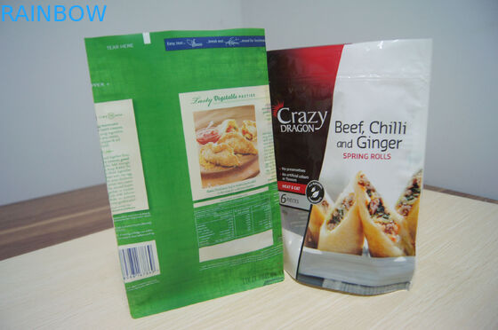 स्ट्राइप फ्लैट बॉटम घरेलू माइक्रोवेव स्टीम बैग PA / NY बैरियर