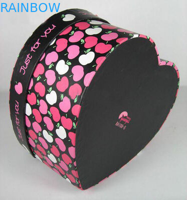 रंगीन हार्ट शेप पेपर बॉक्स पैकेजिंग वेलेंटाइन दिवस उपहार के लिए लागू करें