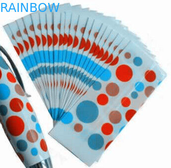 बॉल पेन के लिए फैशनेबल डॉट डिज़ाइन पीईटी हीट सिकोड़ आस्तीन लेबल