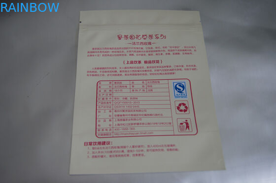 फ्रेंच रोज़ चाय के लिए फ्लैट एल्यूमीनियम पन्नी कस्टम चाय बैग पैकेजिंग