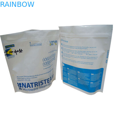 भोजन के लिए ब्लू वैक्यूम सील खाद्य भंडारण बैग / माइक्रोवेव वैक्यूम सील बैग खड़े हो जाओ