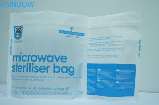 भोजन के लिए ब्लू वैक्यूम सील खाद्य भंडारण बैग / माइक्रोवेव वैक्यूम सील बैग खड़े हो जाओ